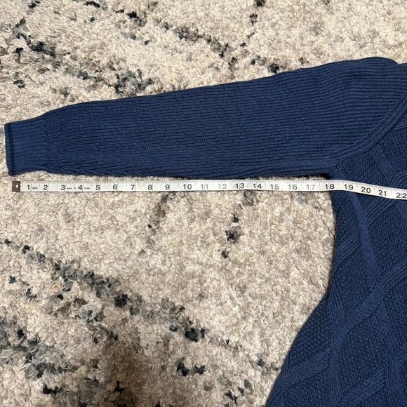 Tommy Bahama Men's Royal Blue Zip-Up Sweater - Picture 6 of 9